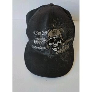 West Coast Choppers Hat Men L Skull Distress Retro Jesse James Hype Core Cap Y2K